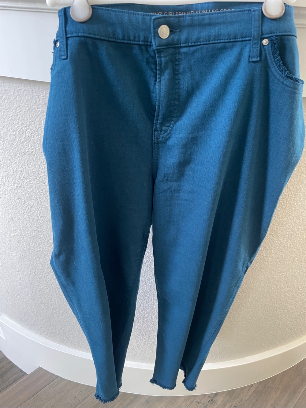 Chico’s Teal Blue Slim-Leg Jeans